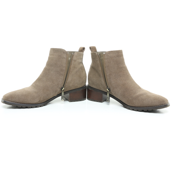 Blondo Samara Waterproof Suede Leather Ankle Boots Women 9.5 Gray/Brown - Picture 11 of 16